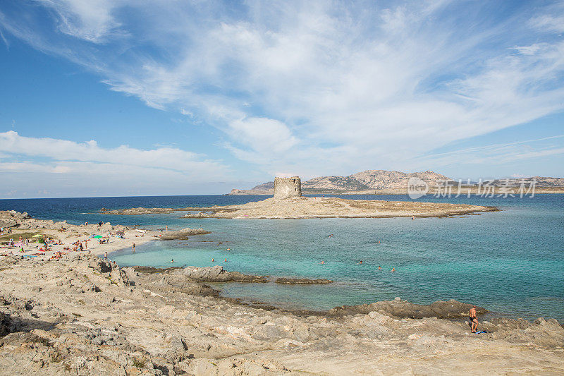 Torre Pelosa在撒丁岛，意大利